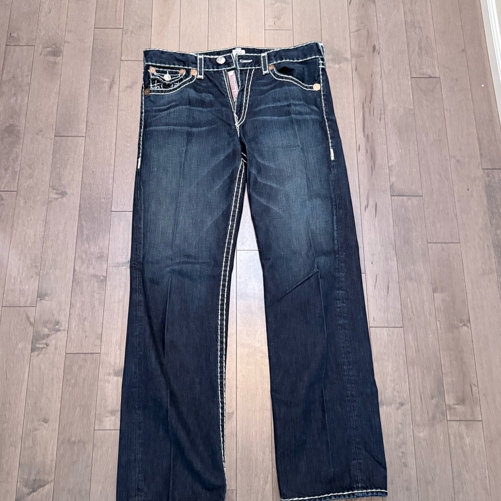 True Religion Dark Blue Straight Men's Jeans